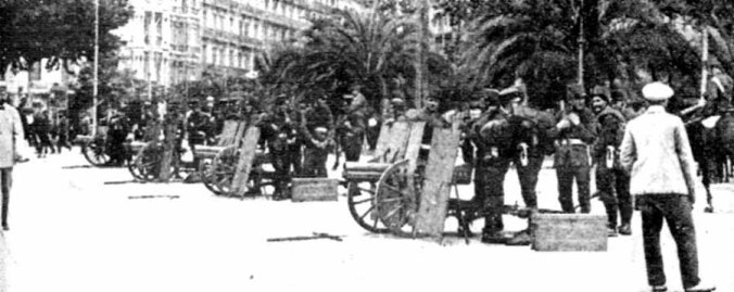1917 Huelga_1917_05_el_ejercito_en_barcelona
