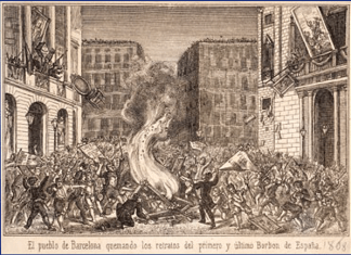 Casassas- Crema de retrats dels Borbó a Barcelona-1868-324x235